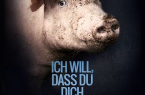PETA Deutschland e.V.: 20 Jahre PETA Deutschland e.V. - bundesweite Plakatmotive zum Jubiläum, auf denen die Tiere zu Wort kommen: "Ich will, dass Du Dich änderst"