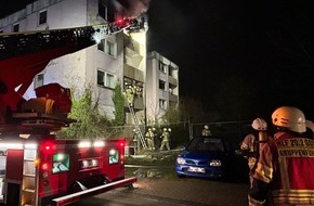 Freiwillige Feuerwehr der Stadt Goch: FF Goch: Feuer in leerstehendem Wohnblock