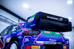 Vor WM-Auftakt bei der Rallye Monte Carlo: M-Sport Ford präsentiert Fahrer und Design des neuen Puma Hybrid Rally1