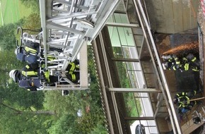 Kreisfeuerwehrverband Calw e.V.: KFV-CW: Feuerwehr löscht Schwelbrand im Silo einer Betonmischanlage