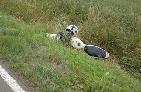Polizeiinspektion Nienburg / Schaumburg: POL-STH: Motorradunfall