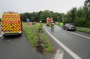Feuerwehr Mülheim an der Ruhr: FW-MH: Verkehrsunfall mit zwei Verletzten auf der Bundesautobahn A40