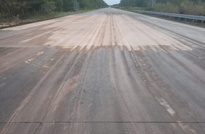 Die Autobahn GmbH des Bundes: Abschlussmeldung A2 nach Unfall mit Gefahrgut