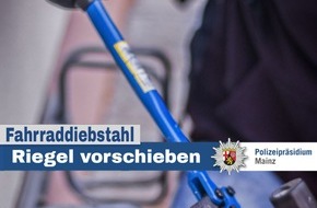 Polizeipräsidium Mainz: POL-PPMZ: Mainz-Mombach - Fahrraddiebe ermittelt