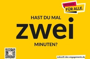 Deutsche Stiftung für Engagement und Ehrenamt: Zwei Minuten für die Zukunft des Engagements