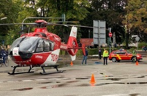 Feuerwehr Offenburg: FW-OG: Hubschrauberlandung auf dem Freiburger Platz