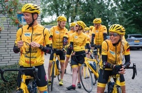 Eckes-Granini Group GmbH: Radfahren für einen guten Zweck / 200 Radsport-Begeisterte aus fünf deutschen Städten erradeln Geld für schwerkranke Kinder