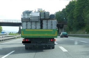 Verkehrsdirektion Mainz: POL-VDMZ: LKW auf der A60 gestoppt: Gerüstbauer mit über 5 Tonnen Ladung zu viel unterwegs