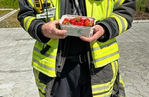 Freiwillige Feuerwehr Celle: FW Celle: Süßes Dankeschön nach Einsatz am Sonntag!
