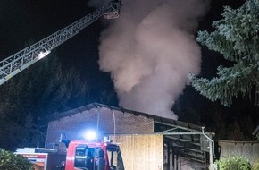 Feuerwehr Bochum: FW-BO: Scheunenbrand in Stiepel - 2. Update