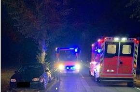 Freiwillige Feuerwehr Borgentreich: FW Borgentreich: Einsatz für die Feuerwehr Borgentreich. Verkehrsunfall mit 3 verletzten Personen. Keine Personen eingeklemmt.