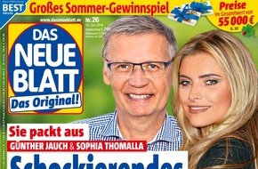 Bauer Media Group, DAS NEUE BLATT: Schauspieler und Sänger David Hasselhoff: "Die Deutschen und ich, wir haben ein unvergessliches Stück Geschichte miterlebt"