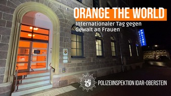 Polizeidirektion Trier: POL-PDTR: Polizei und Stadt Idar-Oberstein beteiligen sich zusammen am "Orange Day 2025"