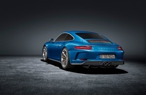 Porsche Schweiz AG: Première mondiale au salon de l'automobile de Francfort pour la 911 GT3 avec pack Touring / Modèle Porsche GT avec boîte mécanique désormais disponible aussi sans aileron arrière