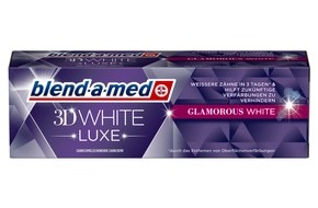 blend-a-med: Stiftung Warentest vergibt beste Note aller Zeiten für eine Zahncreme an die blend-a-med 3DWhite Luxe Glamorous White Zahncreme
