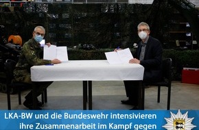 Landeskriminalamt Baden-Württemberg: LKA-BW: LKA-BW: Das Landeskriminalamt Baden-Württemberg und die Bundeswehr intensivieren ihre Zusammenarbeit im Kampf gegen Spreng-, Kampf- und Gefahrstoffe