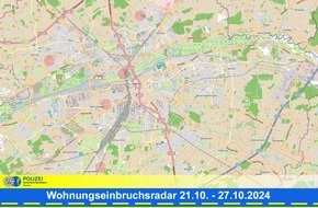 Polizeipräsidium Hamm: POL-HAM: Wohnungseinbruchsradar Hamm für die Woche vom 21. Oktober bis 27. Oktober