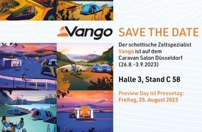 Vango: Save the date: Vango beim Caravan Salon in Düsseldorf
