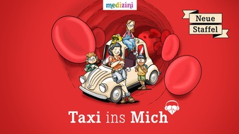 Wort & Bild Verlagsgruppe - Gesundheitsmeldungen: Die spannenden Reisen in den K&ouml;rper gehen weiter: Die zweite Staffel des medizini-Podcasts Taxi ins Mich startet am 1. Januar 2026