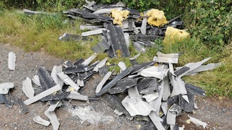 Polizeiinspektion Delmenhorst / Oldenburg - Land / Wesermarsch: POL-DEL: Landkreis Oldenburg: Asbestplatten in Ganderkesee unerlaubt entsorgt