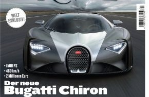 AUTO BILD: Weltexklusiv: MOTOR REVUE zeigt den neuen Bugatti Chiron / Neue Ausgabe erscheint am 14. November 2014 / 32 Seiten Ferrari-Spezial / Exklusive Reportage über Autoschätze in Liverpools U-Bahnschächten