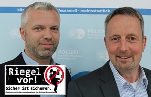 Polizei Gütersloh: POL-GT: Riegel vor! Sicher ist sicherer! 
Machen Sie es den Einbrechern nicht leicht - nutzen Sie unsere Beratungsangebote!