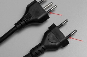 Eidgenössisches Starkstrominspektorat ESTI: Eidgenössisches Starkstrominspektorat ESTI: Teilisolierte Schweizer Stecker für mehr Sicherheit