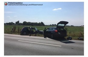 Polizeiinspektion Delmenhorst / Oldenburg - Land / Wesermarsch: POL-DEL: LK Wesermarsch: Bildmaterial zum Unfall auf der B212