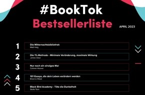 media control GmbH: TikTok und Media Control veröffentlichen die erste offizielle #BookTok Bestsellerliste auf der Leipziger Buchmesse