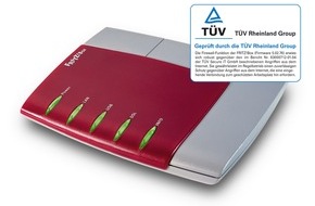 AVM GmbH: Internet-Sicherheit bei FRITZ!Box jetzt TÜV-geprüft