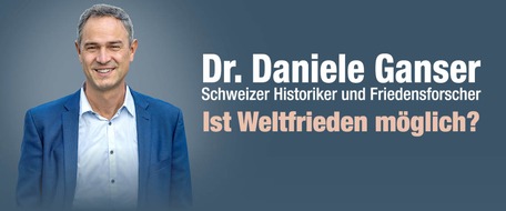 act entertainment ag: Dr. Daniele Ganser - Ist Weltfrieden möglich? | 12.09.2025, Stadtcasino, Basel