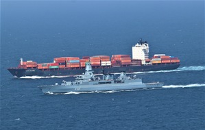 Presse- und Informationszentrum Marine: Operation "ASPIDES"- Fregatte "Hessen" kehrt aus dem Roten Meer zurück