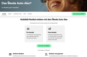Skoda Auto Deutschland GmbH: Das neue Škoda Auto Abo: flexible Mobilität zu planbaren Kosten