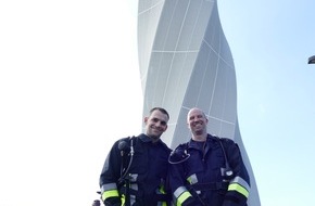 Feuerwehr Nürnberg: Feuerwehr Nürnberg: Angehörige der Feuerwehr Nürnberg starteten beim 5. TK Elevator Towerrun in Rottweil