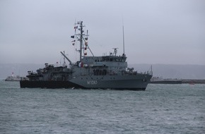Presse- und Informationszentrum Marine: Minentauchereinsatzboot "Bad Rappenau" kehrt aus NATO-Einsatz zurück