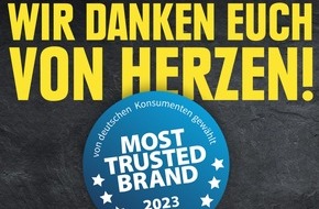 EDEKA ZENTRALE Stiftung & Co. KG: "Most Trusted Brand 2023" - Die deutschen Verbraucher:innen vertrauen EDEKA