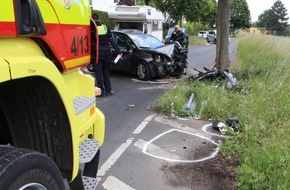 Polizei Mettmann: POL-ME: 42-Jähriger bei Unfall schwer verletzt - Ratingen - 2205168