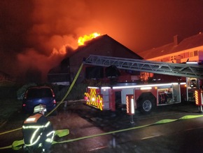 POL-STD: Wohnhaus in Jork-Estebrügge bei Dachstuhlbrand schwer beschädigt