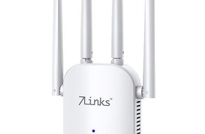 PEARL GmbH: 7links Dualband-WLAN-Repeater WLR-1202, App "ELESION", 2,4 & 5 GHz, bis 1.200 Mbit/s: MIMO-Technologie mit 4 Antennen für beste Signalqualität