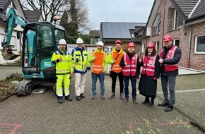 Vodafone GmbH: Startschuss für den Glasfaser-Ausbau in Dinslaken Die Tiefbauarbeiten haben jetzt begonnen