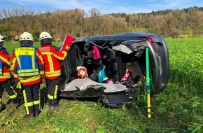 Freiwillige Feuerwehr Stockach: FW Stockach: Verkehrsunfall L194