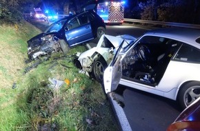 Polizei Düren: POL-DN: Fünf Verletzte bei schwerem Verkehrsunfall zwischen Gey und Großhau