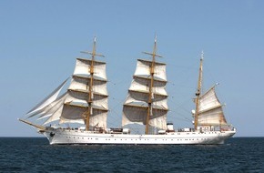 Presse- und Informationszentrum Marine: Marine - Pressemitteilung / Pressetermin: "Gorch Fock" nimmt Kurs auf Kap Hoorn - Segelschulschiff der Marine umrundet erstmals Südamerika (mit Bild)