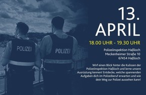 Polizeidirektion Neustadt/Weinstra&szlig;e: POL-PDNW: be a rookie - Infoabend der Polizei Ha&szlig;loch