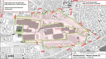 Polizeipräsidium Frankfurt am Main: POL-F: 200604 - 0546 Frankfurt Gallus: Bombenentschärfung - Infos zu den polizeilichen Sperrmaßnahmen - Karte mit Verkehrssperren beachten!