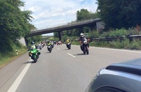 Polizeidirektion Landau: POL-PDLD: Motorradkonvoi auf der B9
