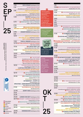 Herbstliche Highlights in Büsum: Der Eventflyer für September und Oktober 2025
