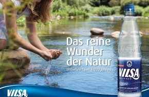 VILSA-BRUNNEN Otto Rodekohr GmbH: Neuer VILSA Markenauftritt mit crossmedialer Kampagne / Das reine Wunder der Natur auf allen Kanälen (BILD)