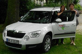 Skoda Auto Deutschland GmbH: SKODA macht KinderPalliativTeam Südhessen mobil (BILD)