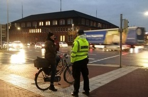 Polizeiinspektion Aurich/Wittmund: POL-AUR: Aurich - Radfahrende im Stadtgebiet kontrolliert